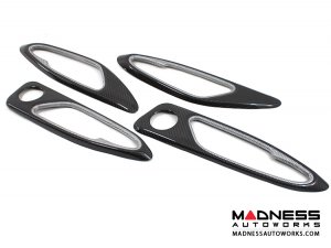 Alfa Romeo Giulia Interior Door Handle Surround Trim Set - Carbon Fiber - White Candy Alfa Romeo Giulia Interior Door Handle Surround Trim Set - Carbon Fiber - White Candy